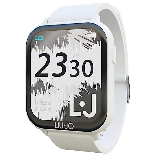 Liu jo time swlj062 - smartwatch da donna in silicone, 44 x 38 mm, colore: bianco