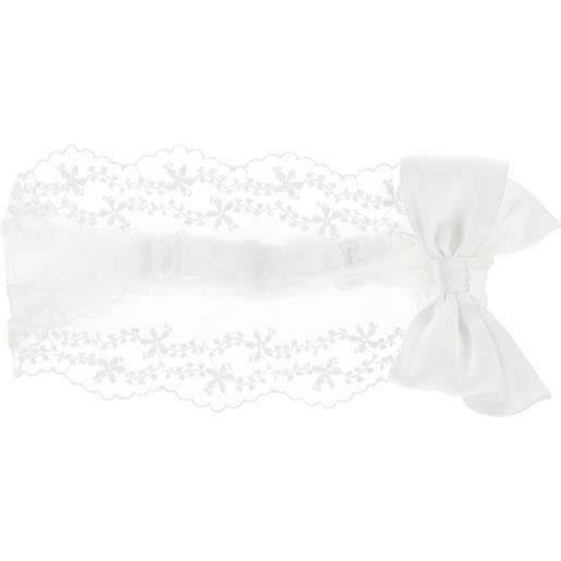 Monnalisa fascia per capelli tulle con fiocco