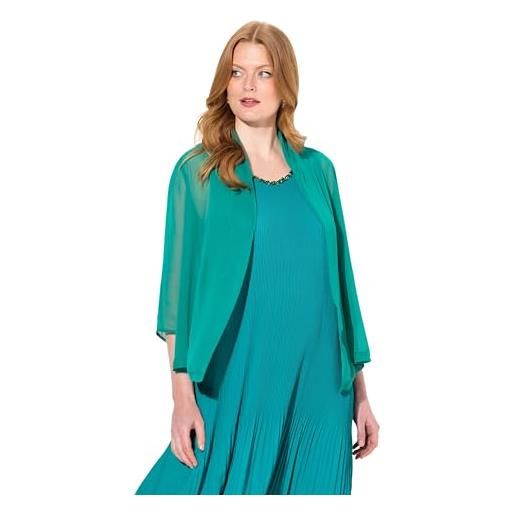 Ulla Popken indoorjacken giacca da interni, nero, 52-54 donna