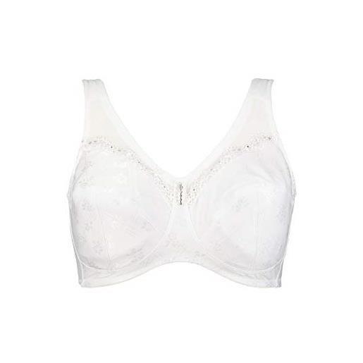 Ulla Popken reggiseno di sollievo da donna, bianco, 7f