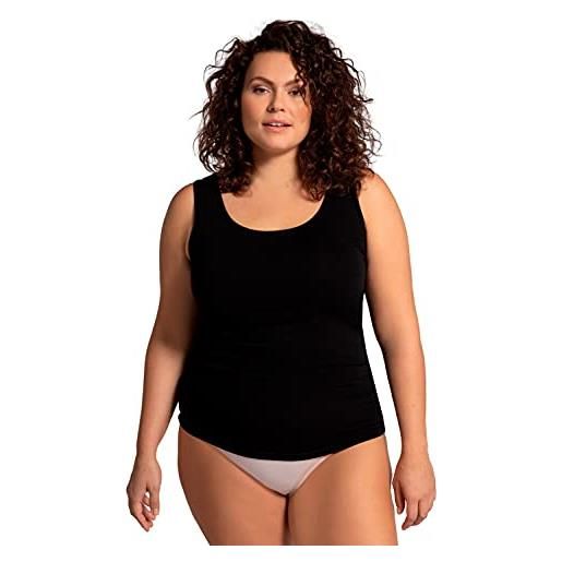 Ulla Popken maglia intima canotte, nero, 60-62 donna