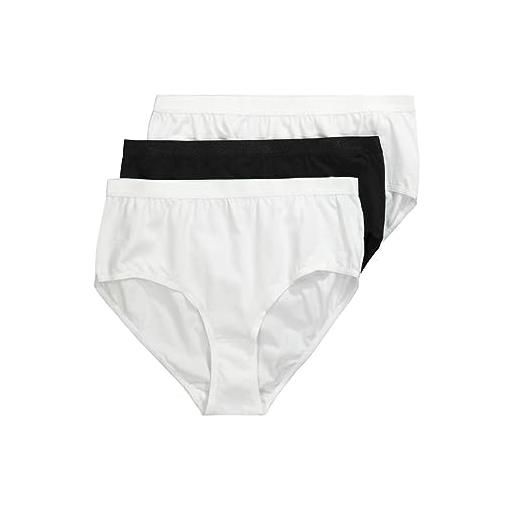 Ulla Popken slip, 3er-pack mutande, bianco (weiss 20), 60 (taglia produttore: 54+) (pacco da 3) donna
