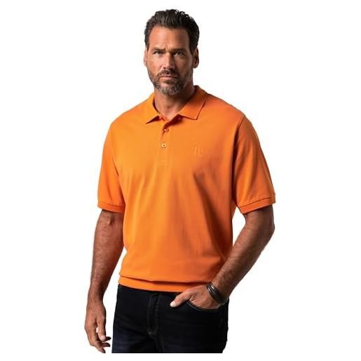 JP 1880 polo da uomo bauchfit, colore: arancione. , xxl