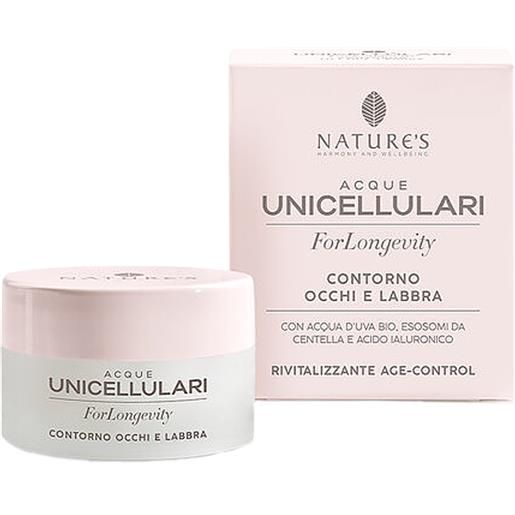 Bios Line bios. Line nature's acque unicellulari for. Longevity contorno occhi e labbra