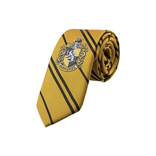 Cinereplicas harry potter - cravatta intrecciata tassorosso - bambini - licenza ufficiale
