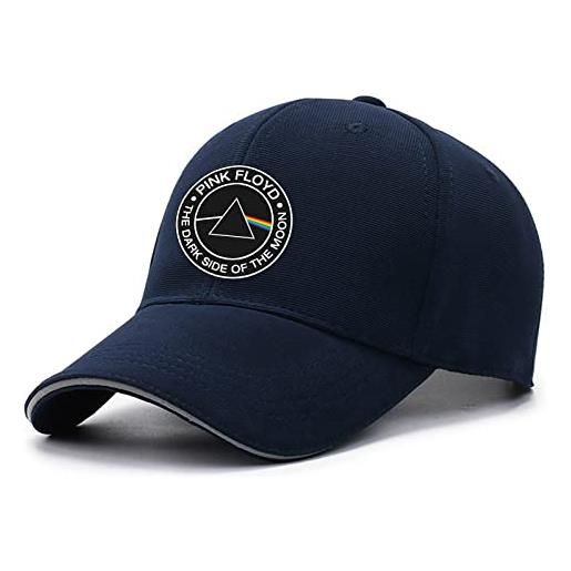 GLLUSA berretti da baseball da uomo per berretto da corsa con stampa pink floyd cappello casual cappellino con visiera parasole regolabile berretto a becco d'anatra unisex-navy blue||one size