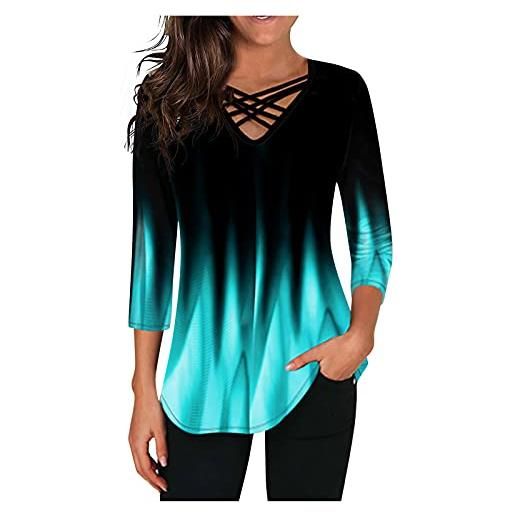 TYUIOP camicette donna eleganti particolari t-shirt magliette divertenti scritte ironiche magliette bianche donna maniche lunghe maglia manica lunga donna stampa magliette personalizzate maglie taglie