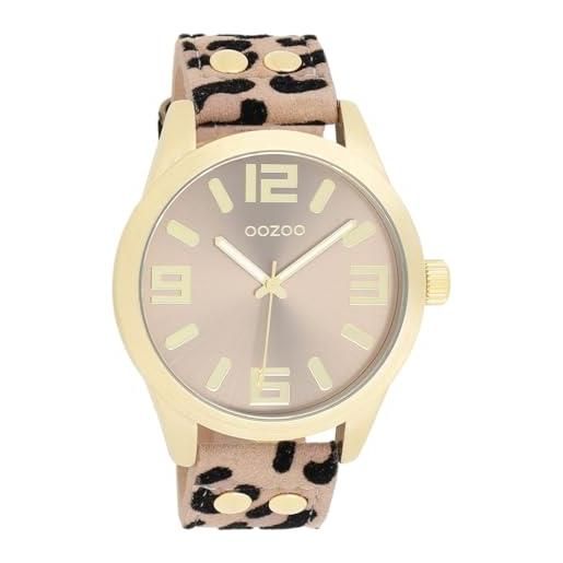 TAPORT Orologio Al Quarzo Con Cinturino In Pelle Stampa Leopardata Per Gattini Fan | Quadrante 3,5 Cm, Regalo Con Batteria Di Ricambio - 2