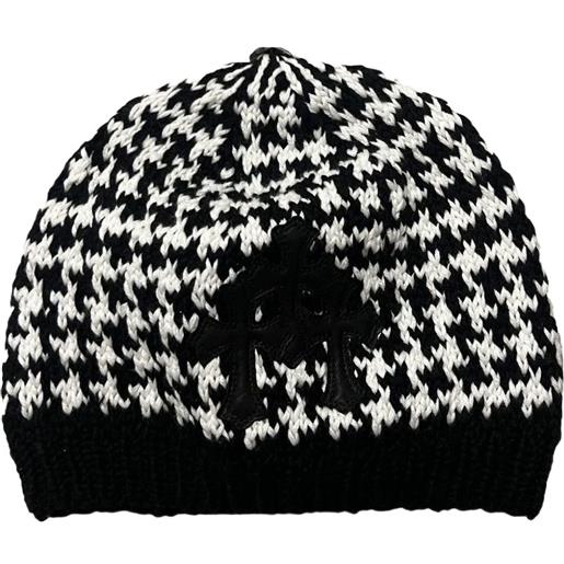 Chrome Hearts berretto con motivo pied-de-poule - nero