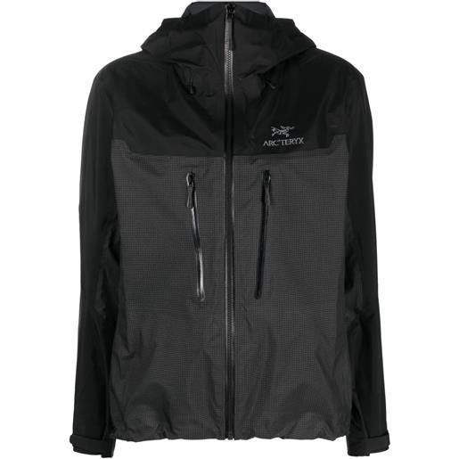 Arc'teryx giacca alpha con ricamo - nero