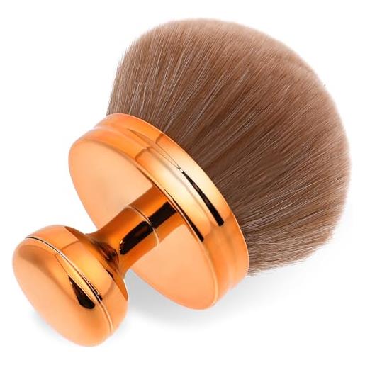 Qianyu pennello da trucco extra large per miscela di bronzo, applicatore posteriore autoabbronzante, fornisce un'applicazione senza imperfezioni senza striature, pennello kabuki per pennello ovale per