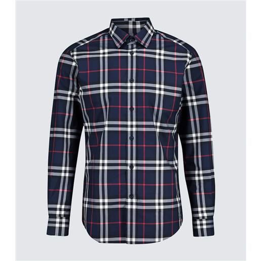 Burberry camicia jameson in cotone vintage check