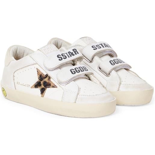 Golden Goose Kids sneakers old school in pelle