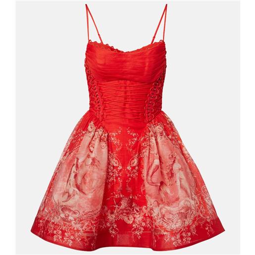 Zimmermann miniabito rebellion in lino e seta