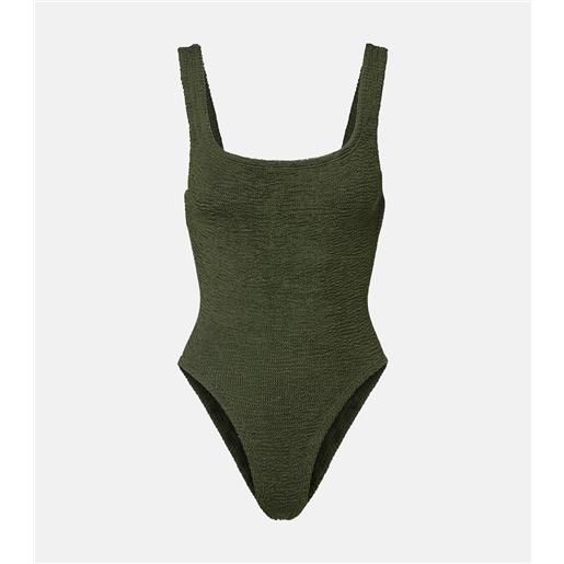 Hunza G costume intero square neck