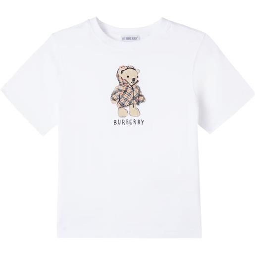 Burberry Kids t-shirt thomas bear in jersey di cotone