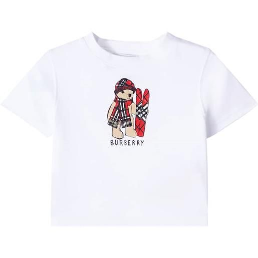Burberry Kids baby - t-shirt thomas bear in cotone