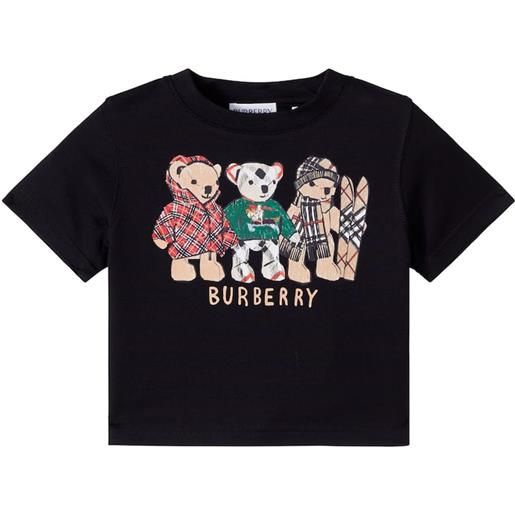 Burberry Kids baby - t-shirt thomas bear in cotone