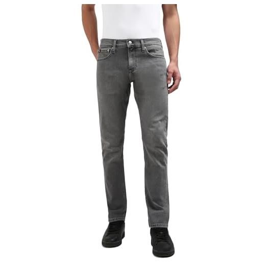 Calvin Klein jeans uomo jeans slim fit, grigio (denim grey), 30w/34l