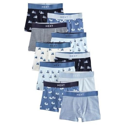 NEXT ragazzo confezione da 10 boxer aderenti blue mini vehicle 3 anni