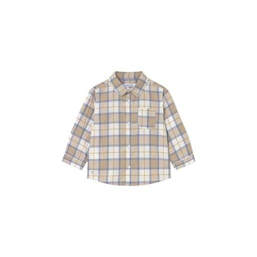 Mayoral camicia m/l quadri per bimbo cereale 36 mesi (98cm)
