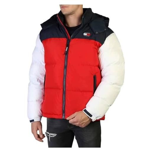 Tommy jeans - giaccone uomo alaska imbottito colorblock - taglia m