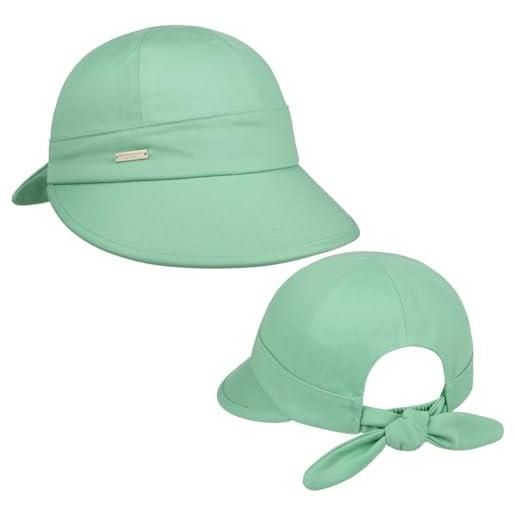 Seeberger sunshine cap cappellino da donna berretto in cotone taglia unica - verde chiaro