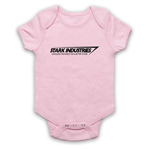 My Icon Art & Clothing iron stark industries graphic novel superhero film rosa chiaro 6-12 mesi