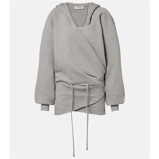 The Attico abito felpa in jersey di cotone