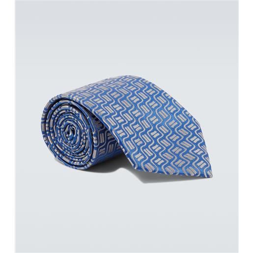 Charvet cravatta in jacquard di seta