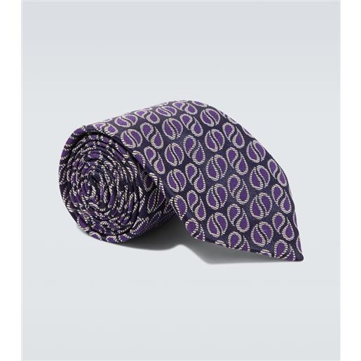 Charvet cravatta in jacquard di seta