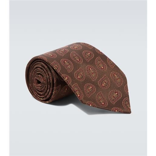 Charvet cravatta in jacquard di seta