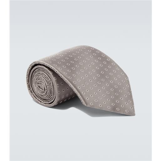 Charvet cravatta in jacquard di seta