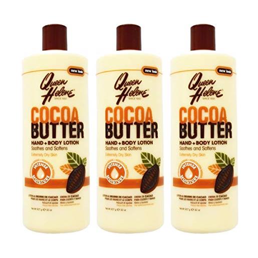 Queen Helene lozione 946 ml di burro di cocco per mani e corpo, confezione da 3