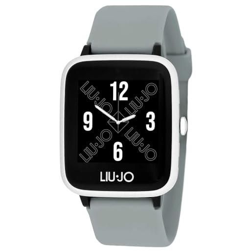 Liu jo tech swlj043 - smartwatch da donna in silicone, 48 x 34 x 11 mm, colore: grigio