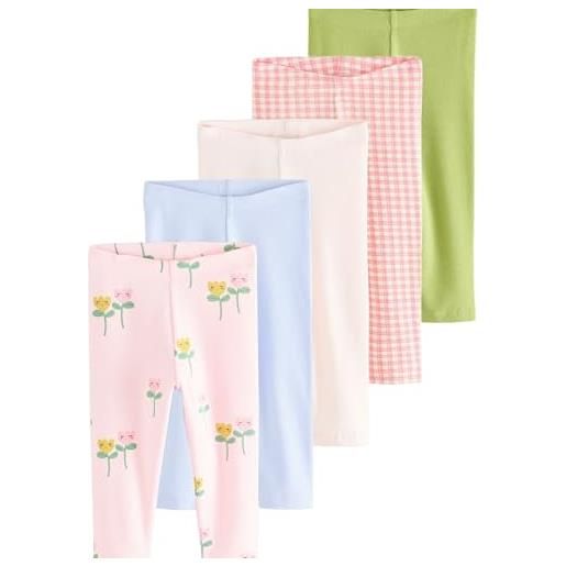 NEXT ragazza confezione da 5 leggings a coste light pink 18 mesi