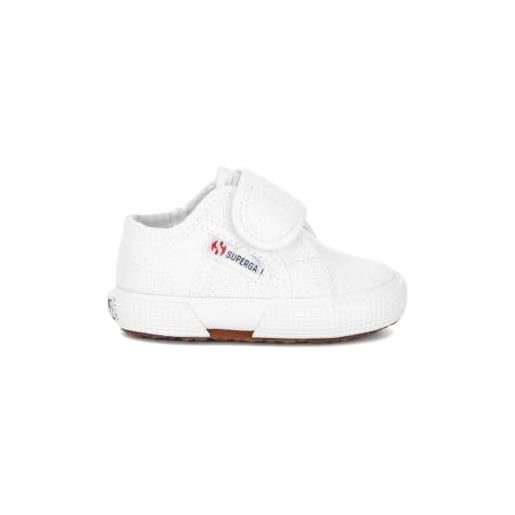 Superga 2750 bstrap, scarpe da ginnastica unisex - bambini e ragazzi, bianco (white 901), 24 eu