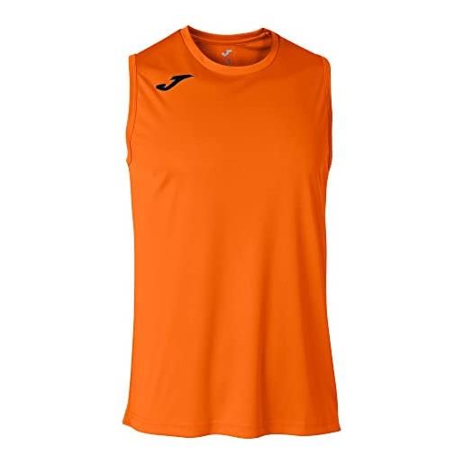 Joma maglia sans manches basket combi, unisex - adulto, uniquenumber, arancione, 6xs-5xs