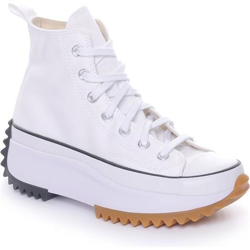 Converse run star hike hi bianco