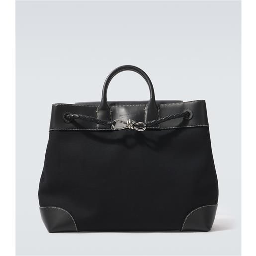 Bottega Veneta borsa andiamo voyager con pelle