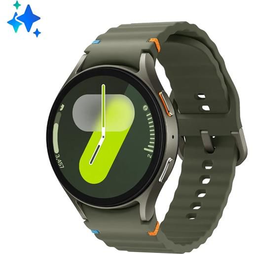 Samsung galaxy watch7 smartwatch ai, analisi del sonno, controllo con doppio avvicinamento di dita, batteria a lunga durata, gps, bluetooth, ghiera touch in alluminio 44mm green [sm-l310nzgaitv]