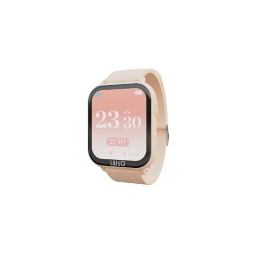 Liu jo time swlj065 - smartwatch da donna in silicone, 44 x 38 mm, colore: rosa