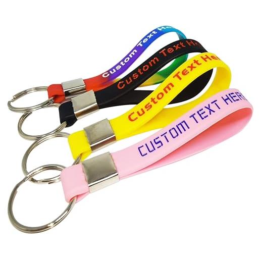 Generic 24 portachiavi personalizzati in silicone - serie per eventi, consapevolezza, motivazione - personalizzabile, opzionale, medium