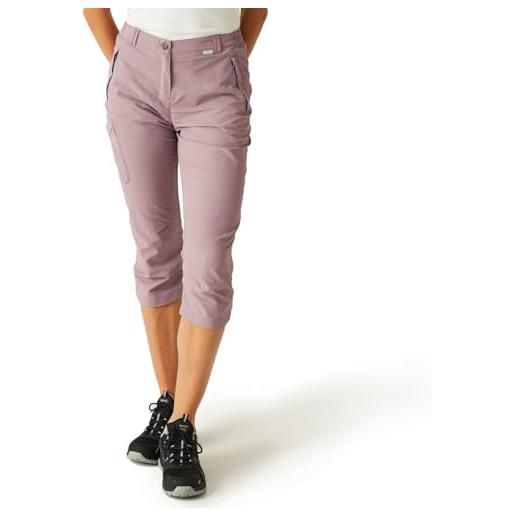 Regatta pantaloni capri chaska da donna, heather, 38