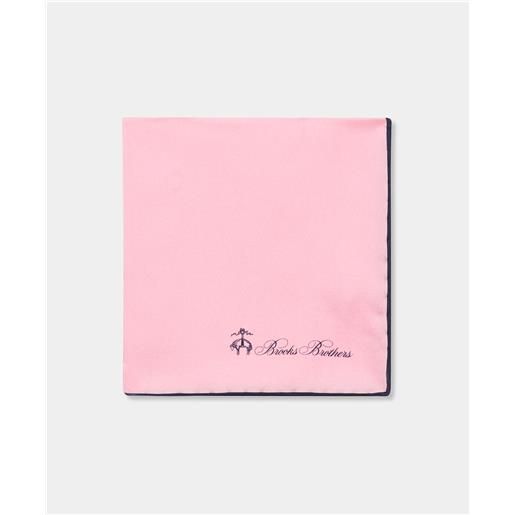 Brooks Brothers plain silk pochette pink