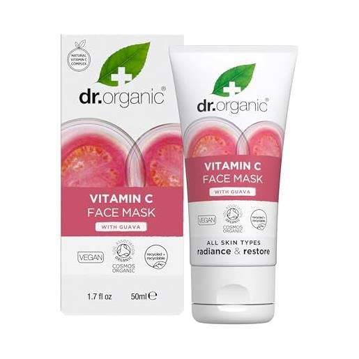 Dr.Organic dr. Organic maschera viso gel illuminante, guava e advanced vitamin c - 50ml