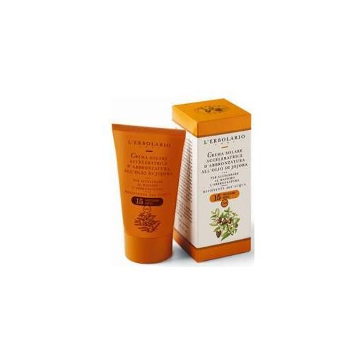 L'ERBOLARIO crema acceleratrice d'abbronzatura olio di jojoba spf15 125 ml