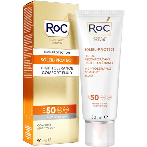 LUXURY LAB COSMETICS roc fluido solare viso spf 50 elevata tollerabilita' 50 ml
