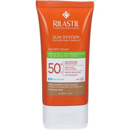 Rilastil - sun spf50+ water matt color - protezione viso