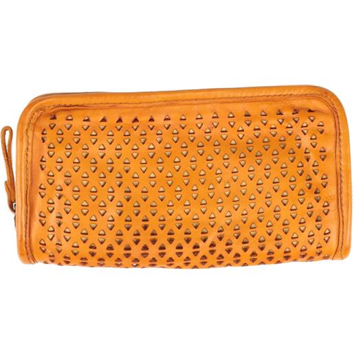 Portafoglio donna ultra sottile in vera pelle, portafoglio bifold da